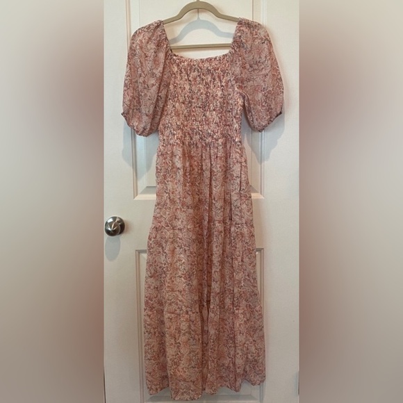 NWT - Baltic Born Manchester Blush Print Smocked Dress - Size S - Picture 3 of 5